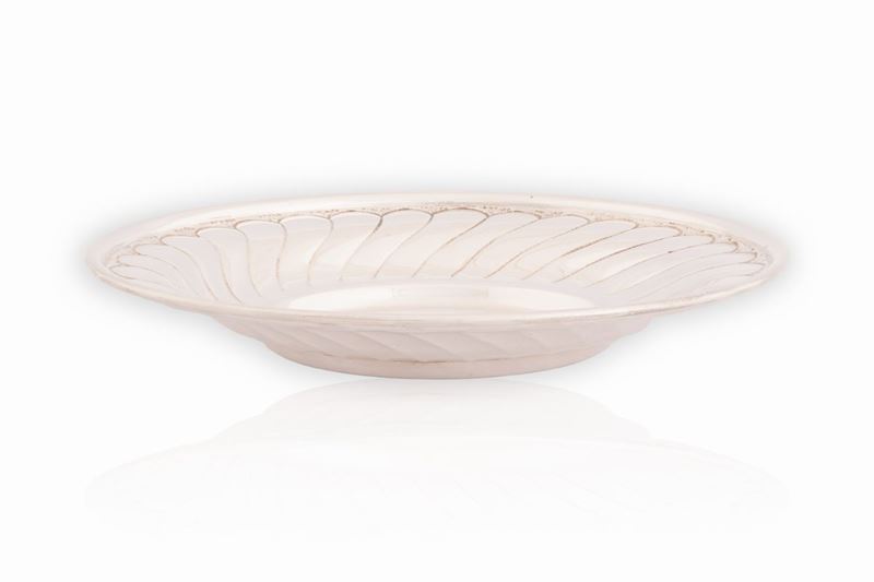 Piattino in Argento con Particolare Cesellatura