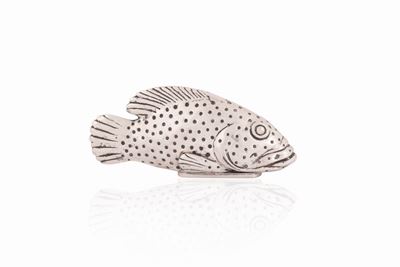 Soprammobile Raffigurante Pesce in Argento 800/000