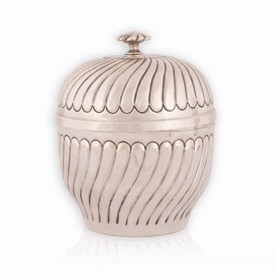 Scatola Porta Bon Bon con Coperchio in Argento 925