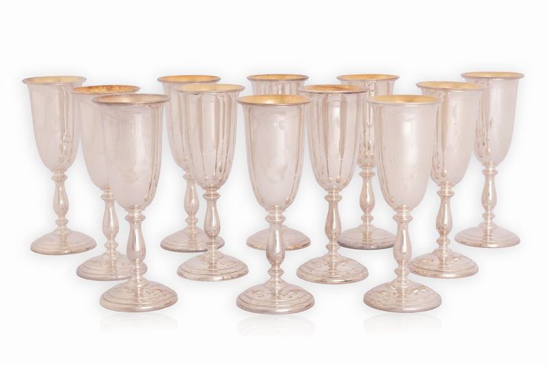 12 Flutes in Argento