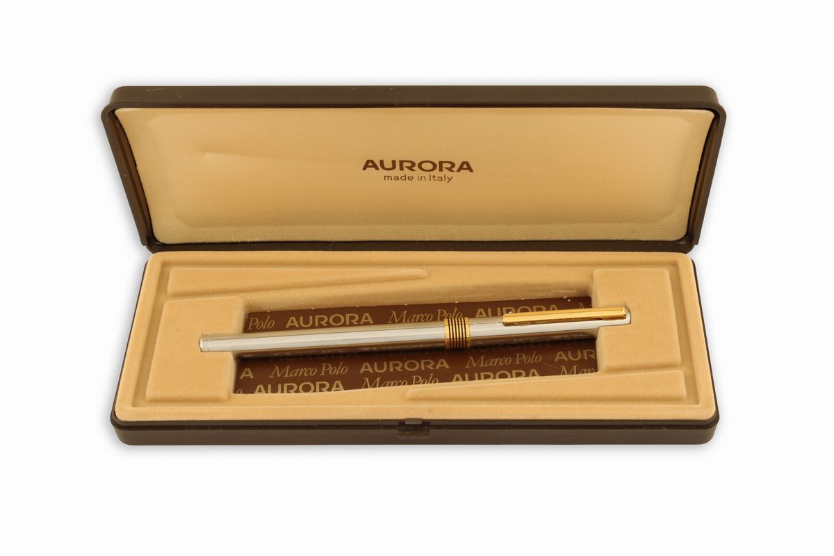 Penna Stilo in Argento 925 Aurora Marco Polo