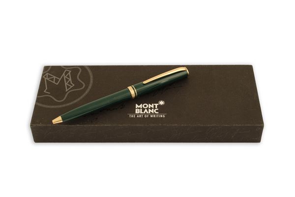 Penna stilo verde Montblanc modello Gentlemen