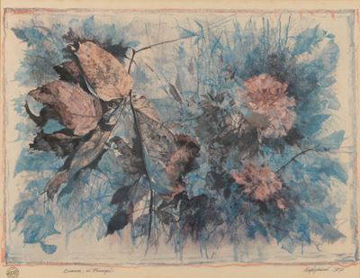Natura Morta di Fiori e Foglie