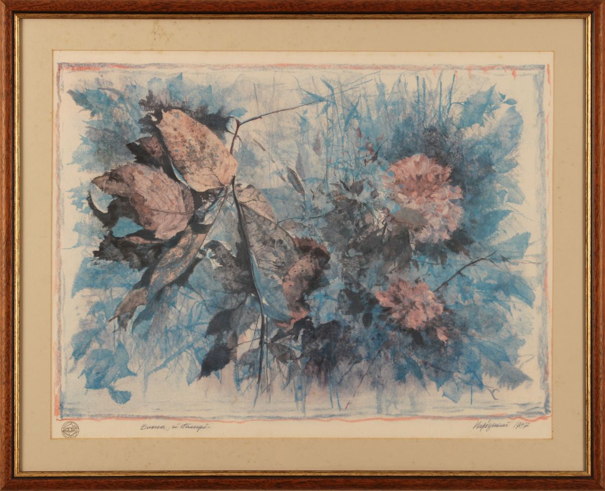 Renzo Vespignani - Natura Morta di Fiori e Foglie
