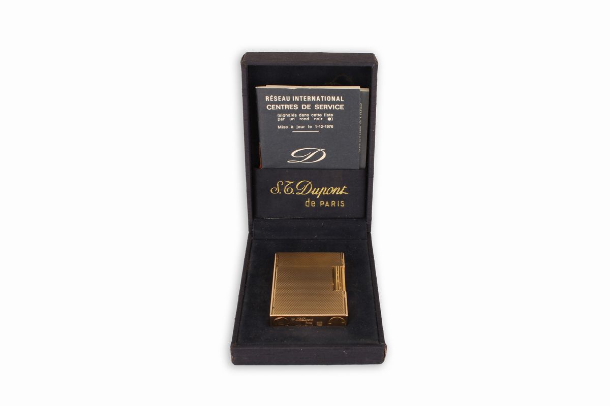 Accendino Laminato in Oro Dupont