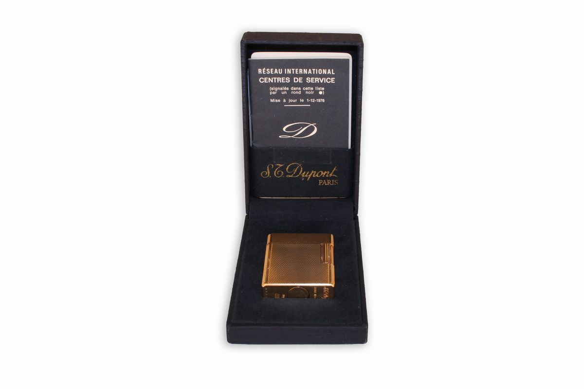 Accendino in Laminato Oro Dupont
