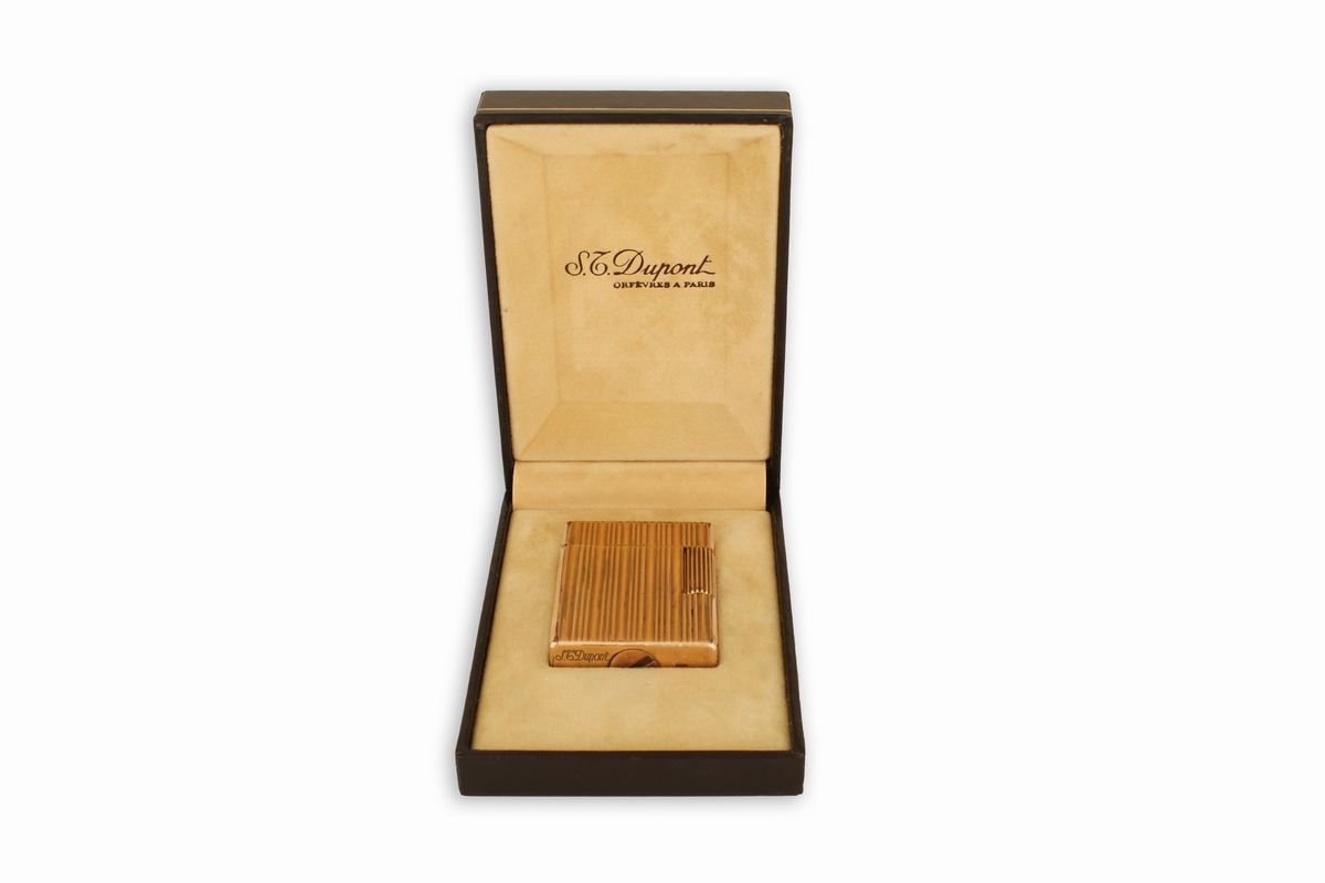 Accendino Laminato in Oro Dupont