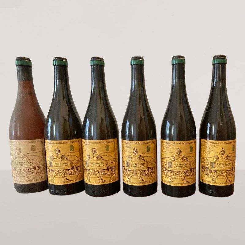 Lotto di Sei Bottiglie di Trebbiano D'abruzzo Valentini