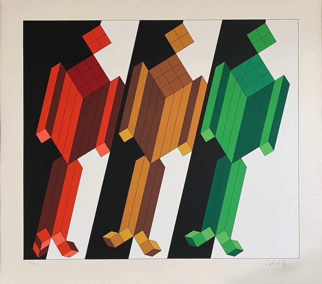 Victor Vasarely - Otto Hahn, Diam, Mazo S.a. Paris 1988