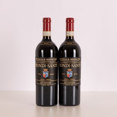 Lotto di Due Bottiglie di Biondi Santi Brunello di Montalcino
