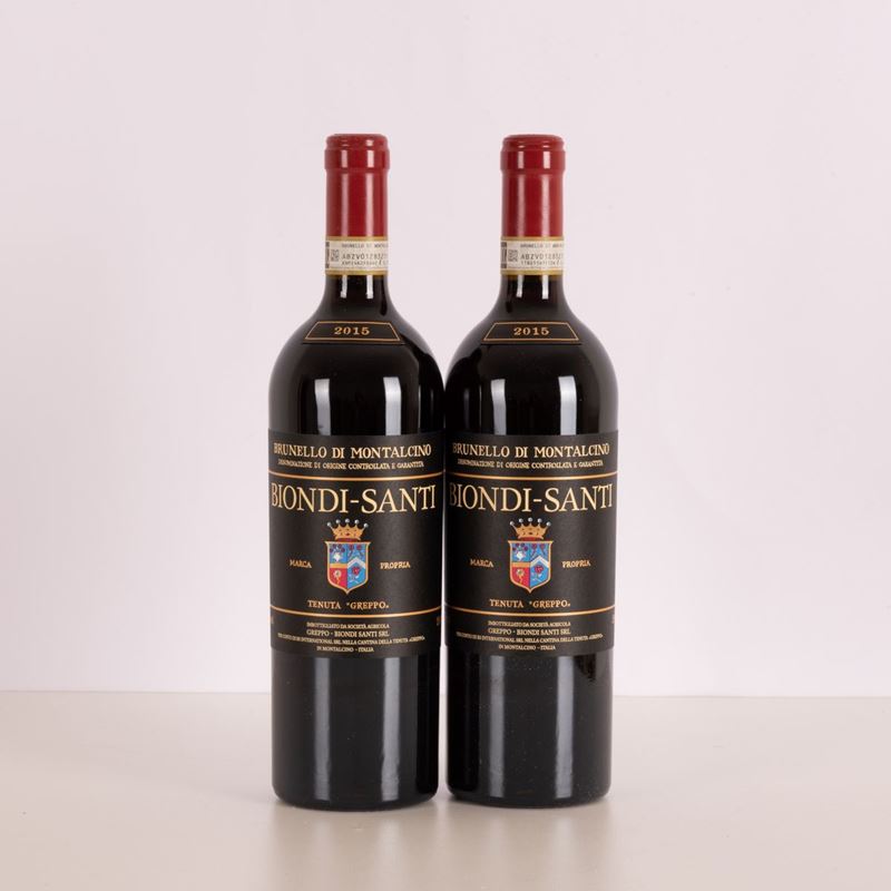 Lotto di Due Bottiglie di Biondi Santi Brunello di Montalcino