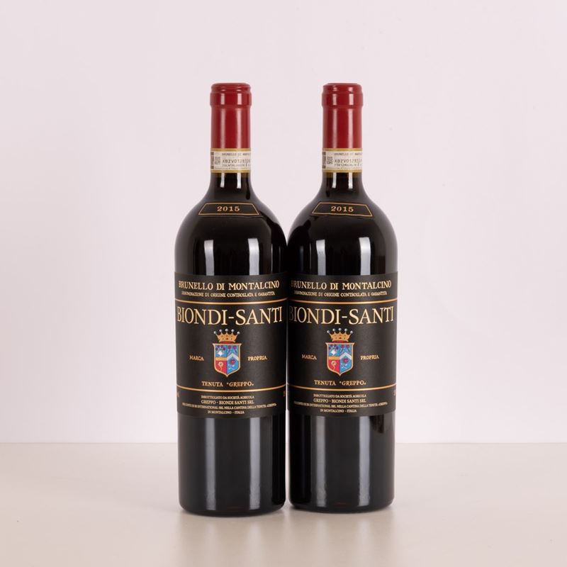 Lotto di Due Bottiglie di Biondi Santi Brunello di Montalcino