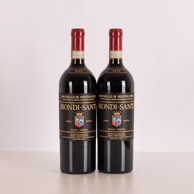 Lotto di Due Bottiglie di Biondi Santi Brunello di Montalcino