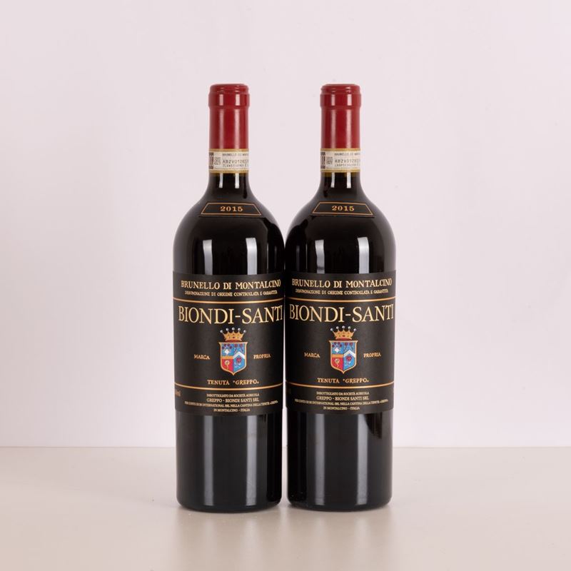Lotto di Due Bottiglie di Biondi Santi Brunello di Montalcino