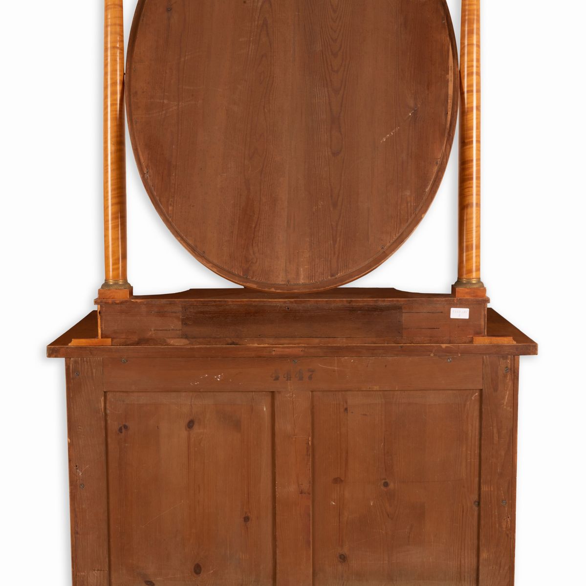 Comò con specchiera in stile Biedermeier