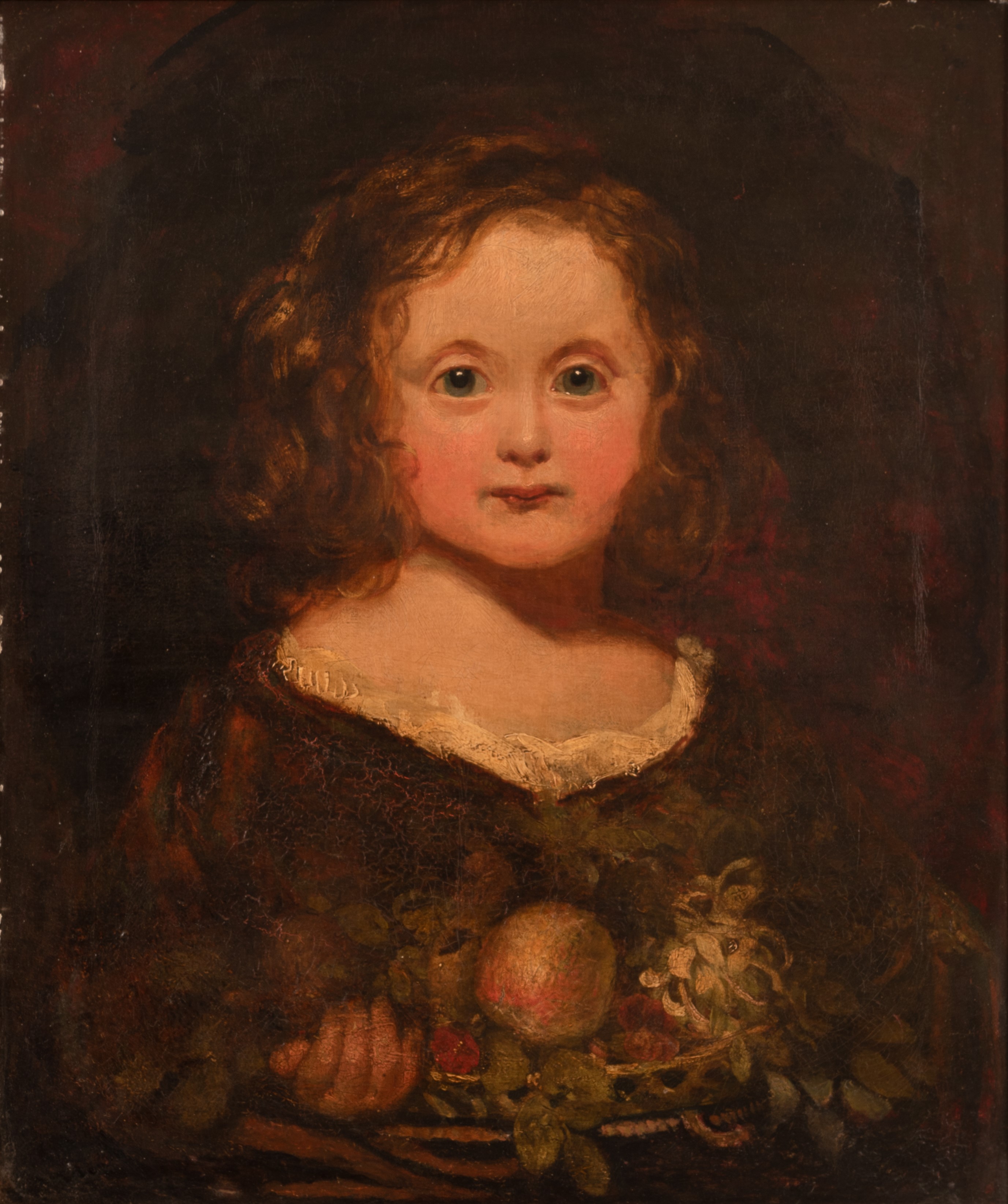 Ritratto di fanciulla con cesta di frutta