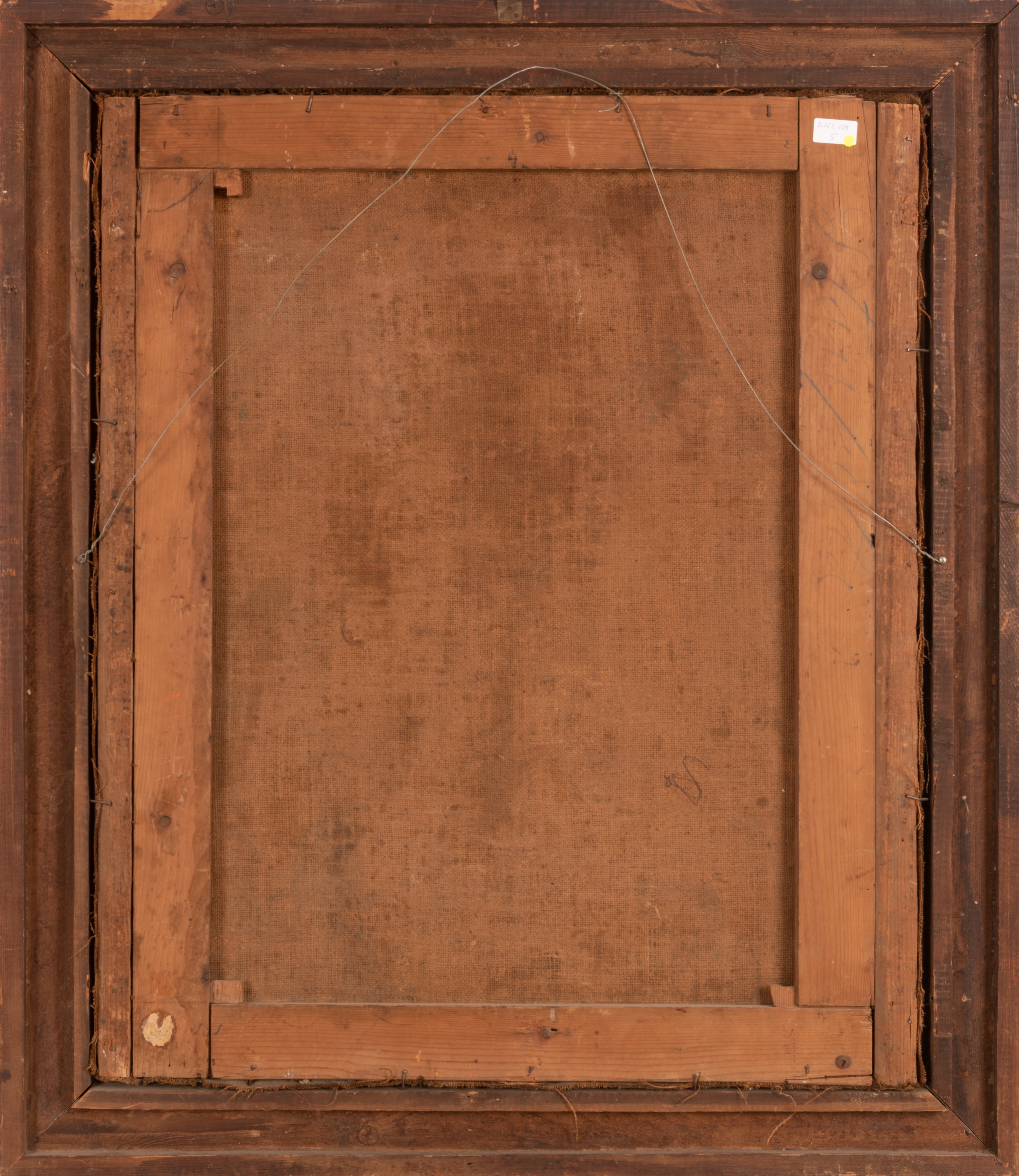 Ritratto del mercante Giovanni Giacomo Cicogna (1695-1764) con a lato lo stemma del casato sormon...