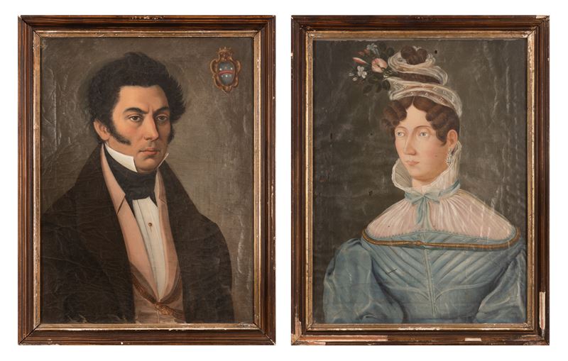 Due Ritratti "Gentiluomo e Gentildonna"