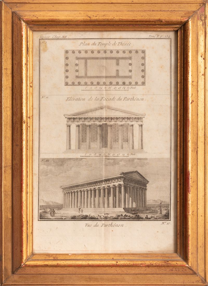 Incisione Raffigurante Parthenon