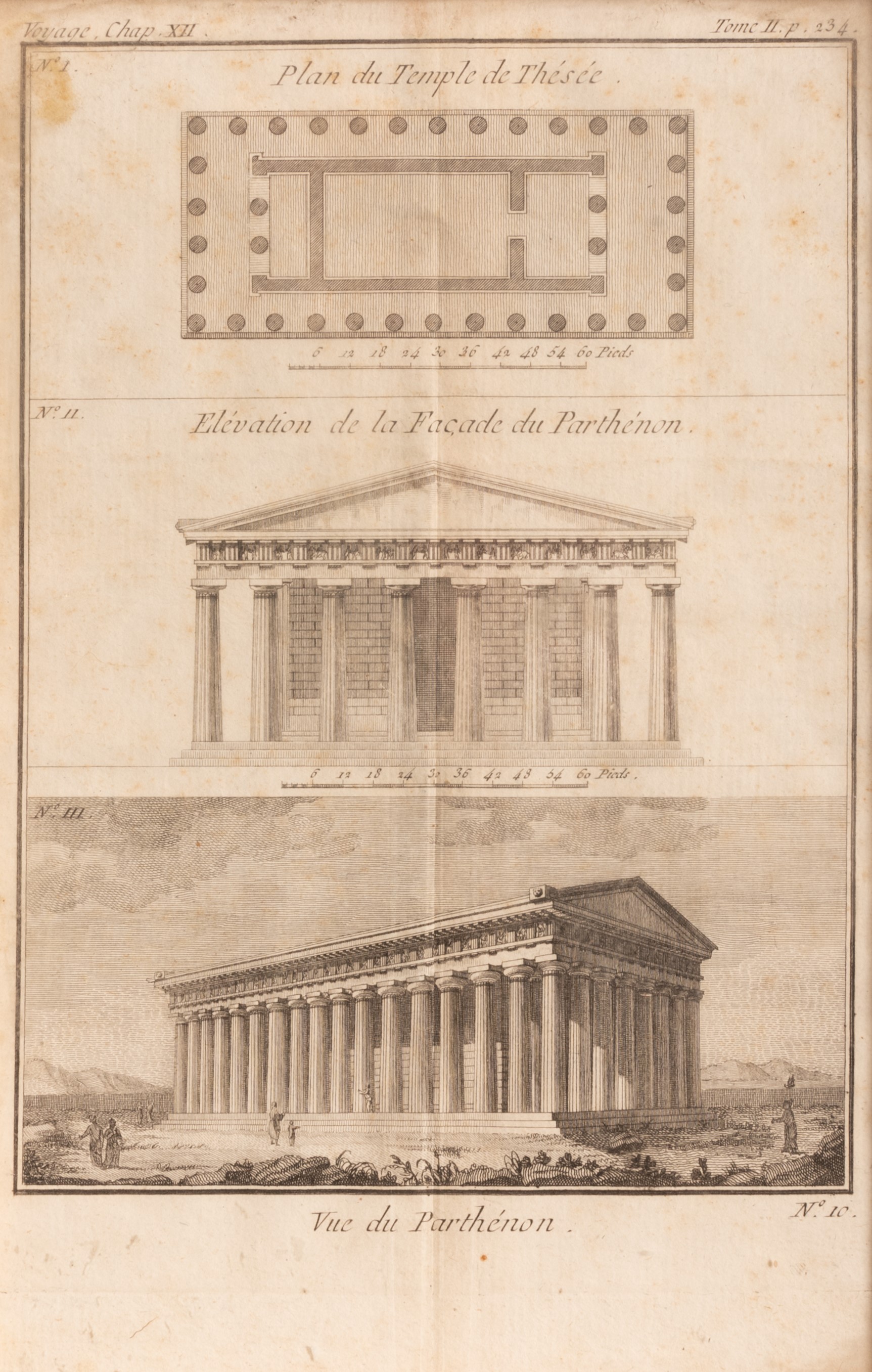 Incisione Raffigurante Parthenon