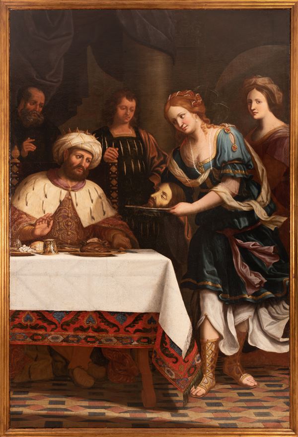 Elisabetta  Sirani - Salomè presenta al Re Erode la testa di San Giovanni Battista