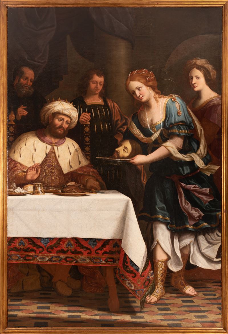 Salomè presenta al Re Erode la testa di San Giovanni Battista