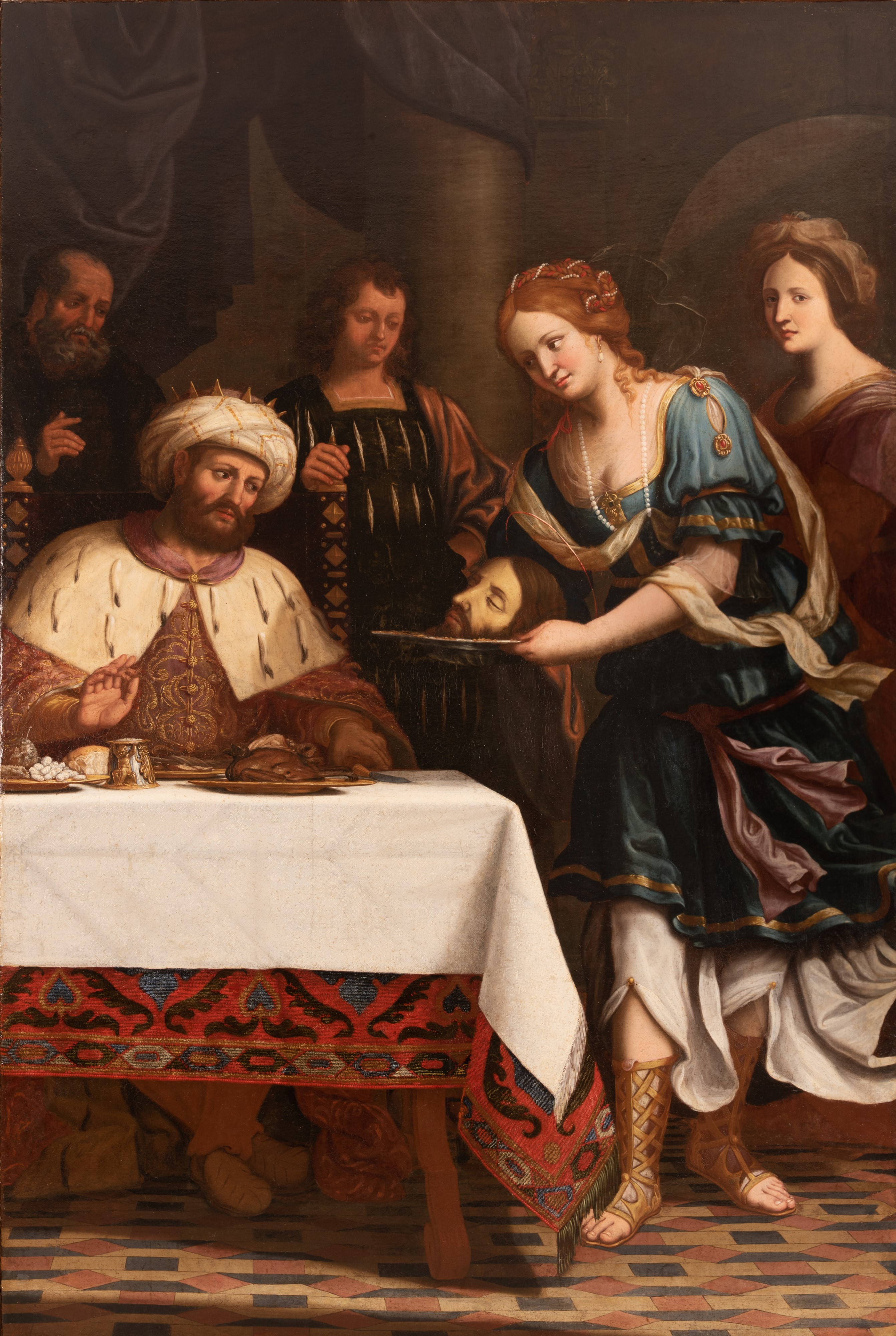 Salomè presenta al Re Erode la testa di San Giovanni Battista