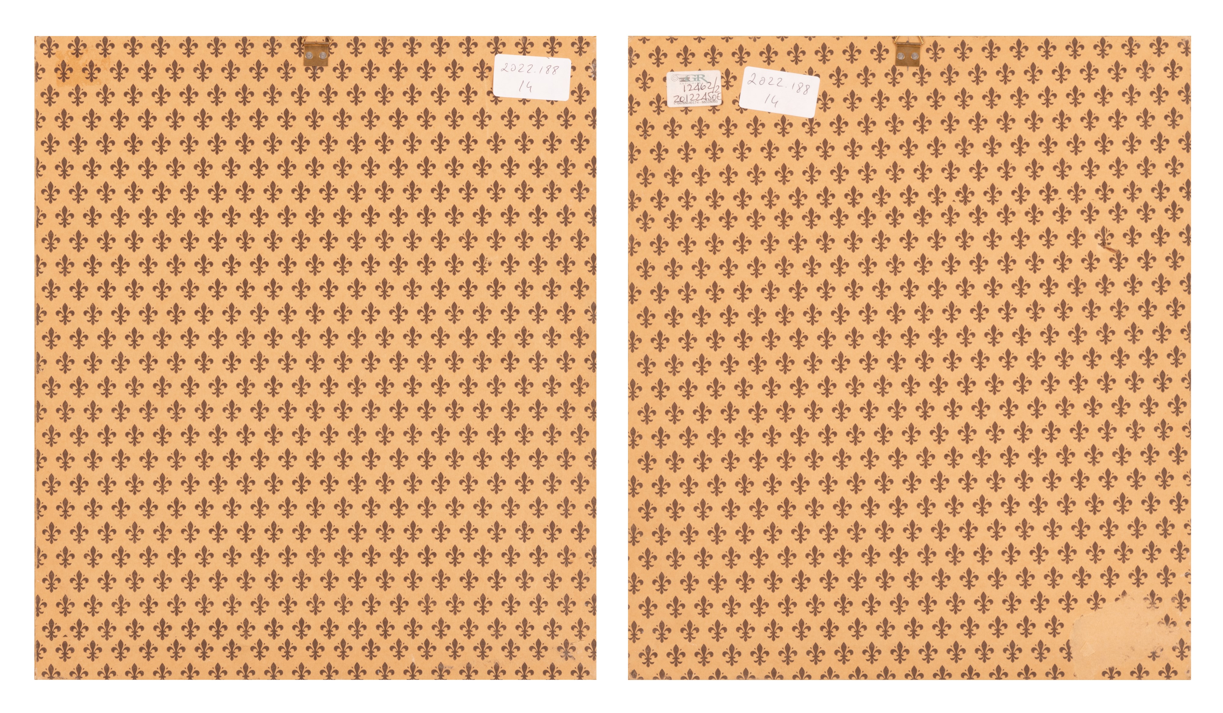 coppia di ritratti "Ufficiale e Gentildonna"