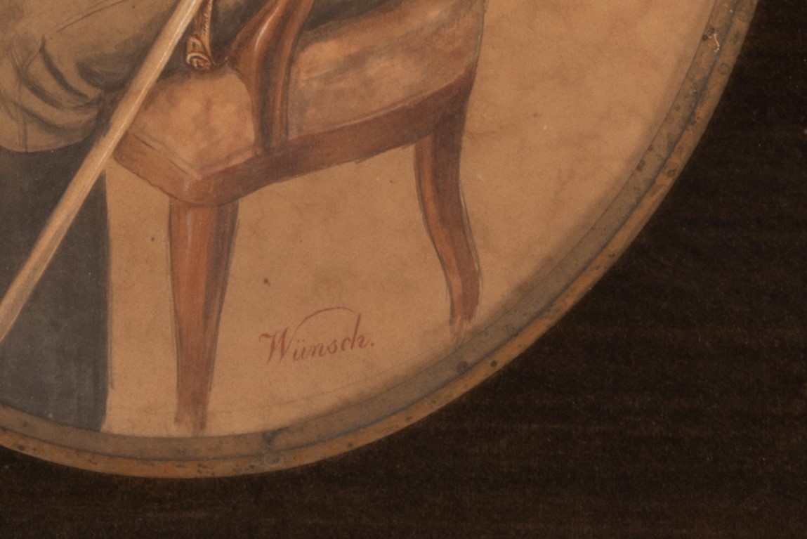 coppia di ritratti "Ufficiale e Gentildonna"