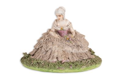 Antica Porcellana Capodimonte Luigi Fabris, Damina Seduta