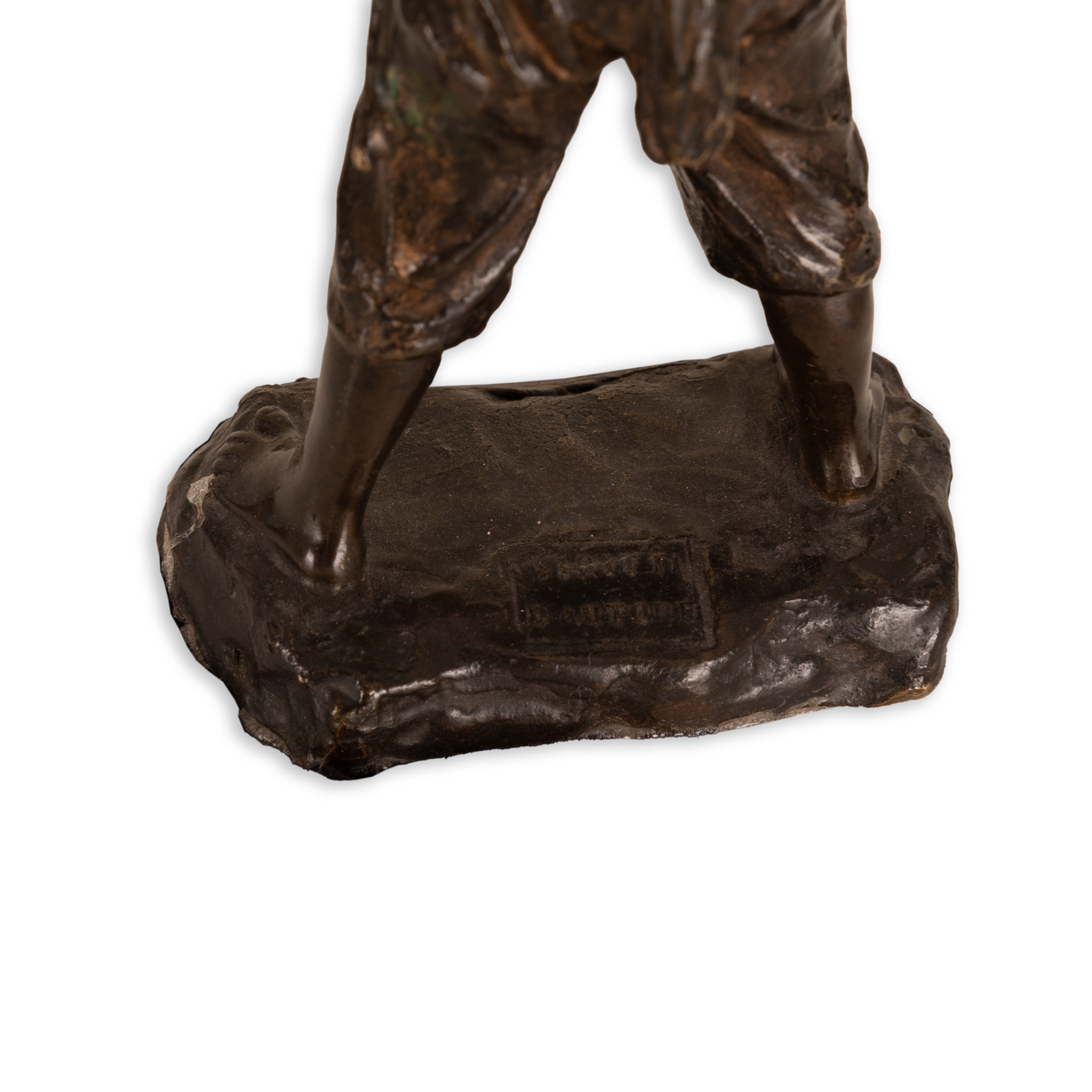 Francesco Conventi - Tre Sculture in Bronzo Brunito Raffiguranti Scugnizzi nelle Vesti di Acquaio...