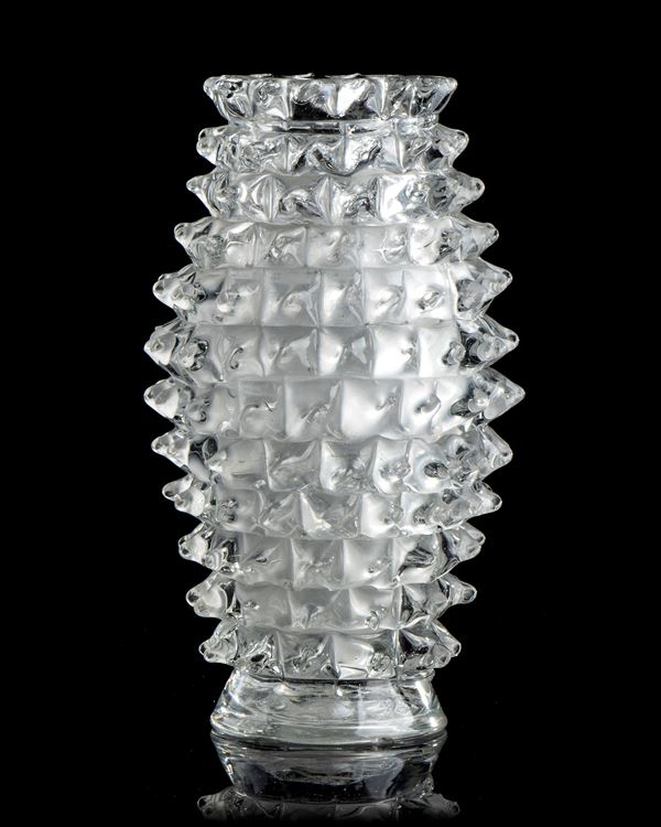 Ercole Barovier - Rostrate vase in blown glass