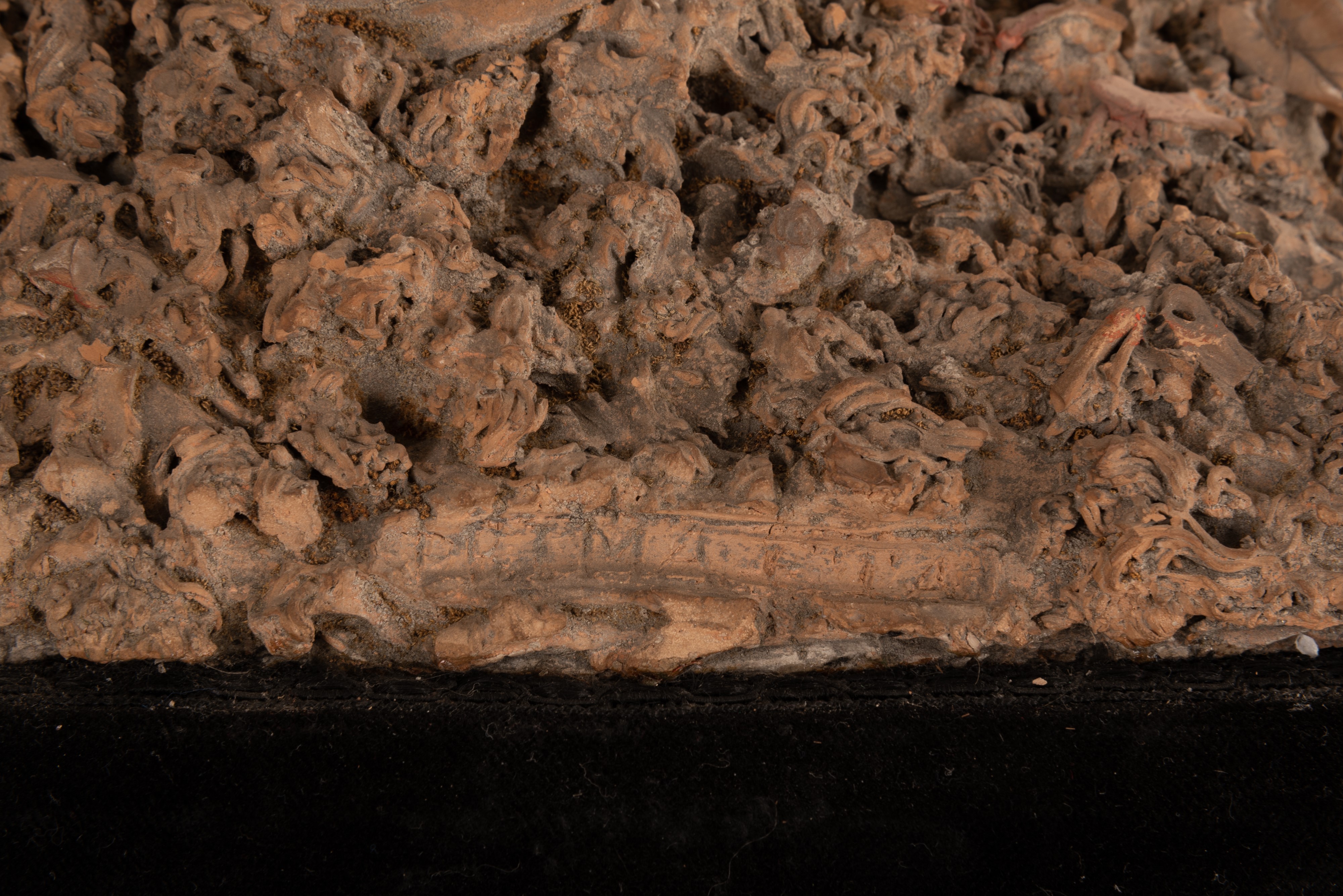 Coppia di Sculture in Terracotta Intitolate "prima Età" e "ultima Età"