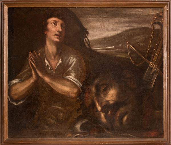 Pittore veneto del XVII secolo - Davide e la testa di Golia