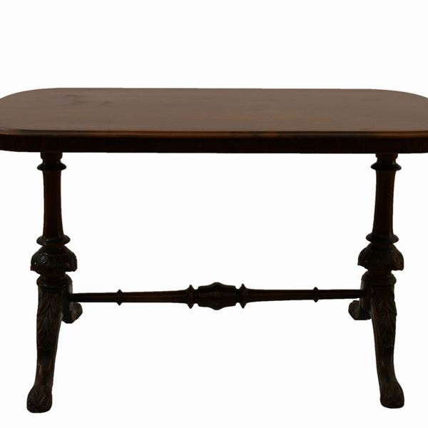 Tavolino inglese da appoggio in mogano. Inghilterra, inizi del XX secolo  - Auction Asta 19: Oggetti d'arte, argenti e dipinti antichi - Gliubich Casa d'Aste