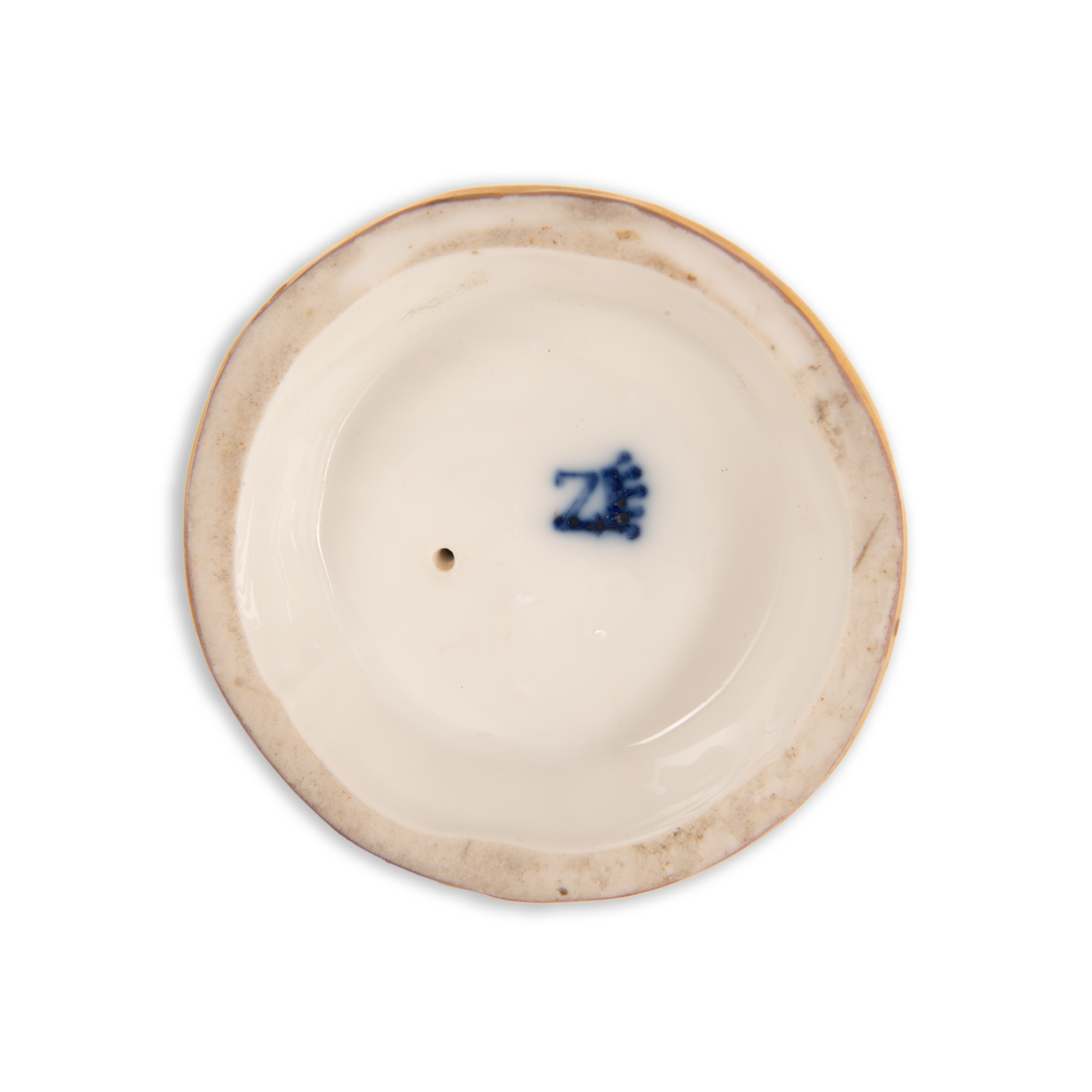 Vestale in Ceramica di Capodimonte Bianca e Oro