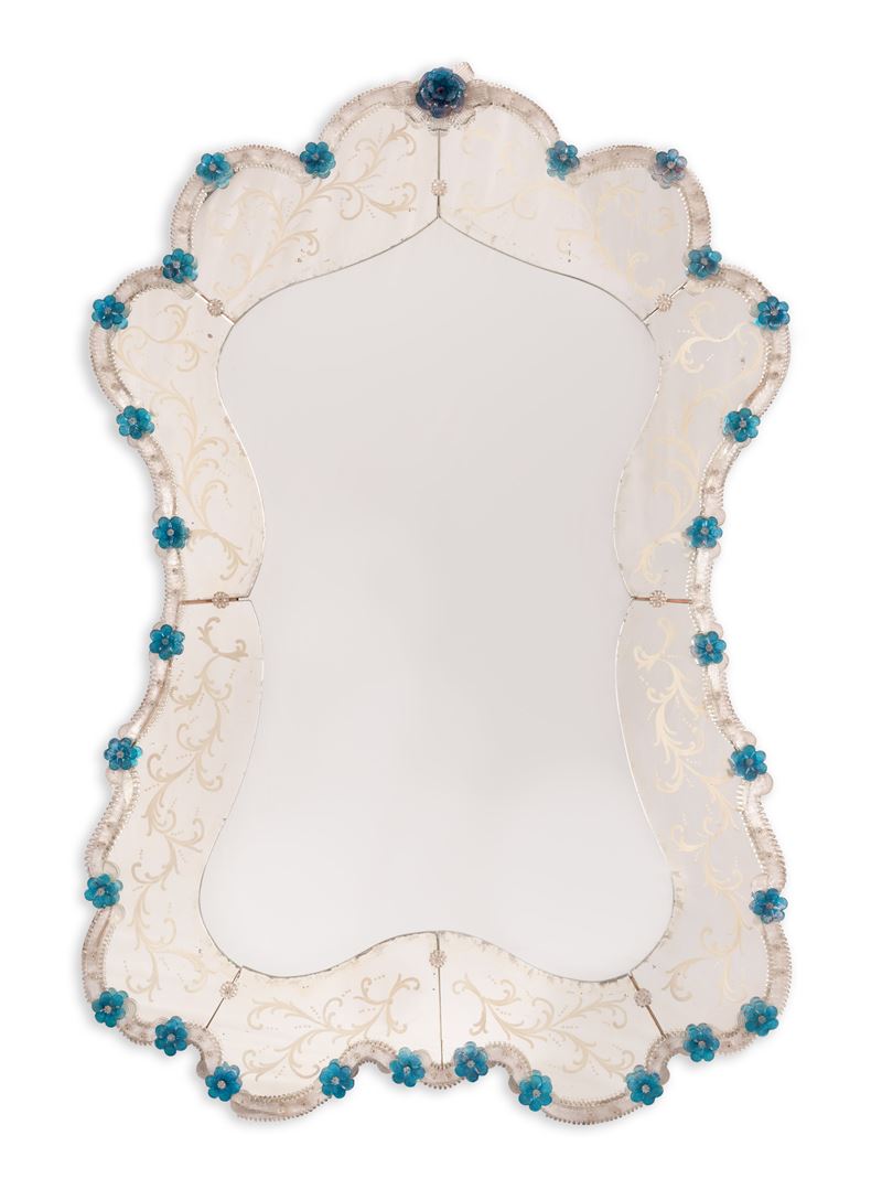 Specchiera in Vetro di Murano del XX Secolo