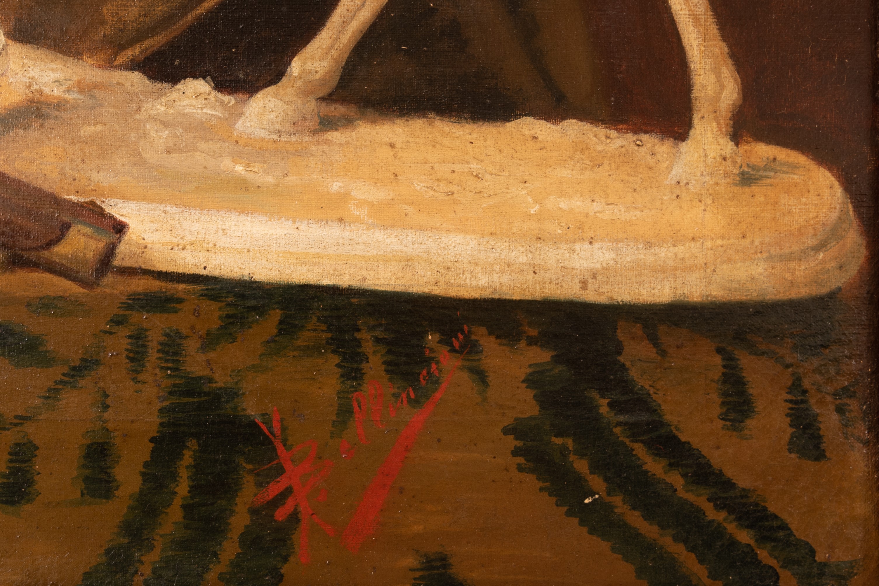 Luigi Bellincioni - Natura Morta con Maioliche, Presentatoio in Bronzo e Modelli di Scultura: Cav...