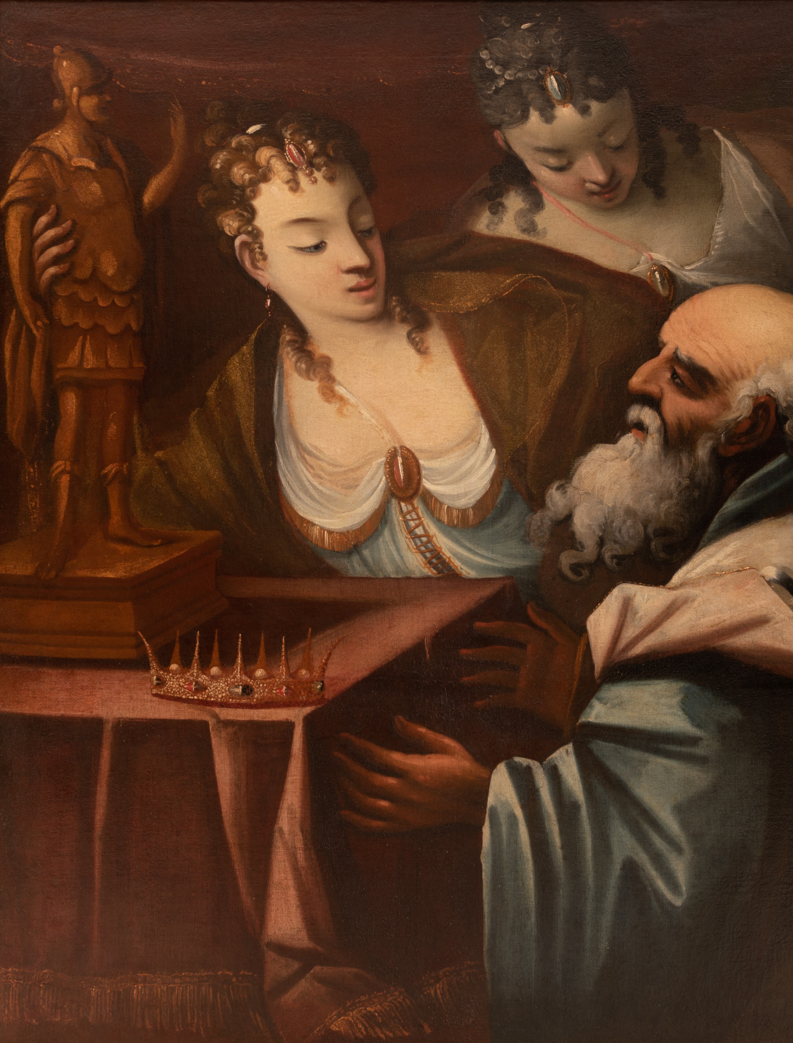 Salomone in tarda età portato all'idolatria dalle mogli