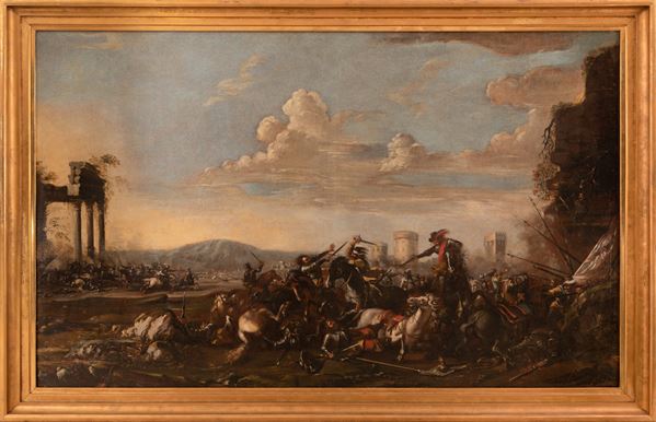 Johann Anton  Eismann - Battaglia di cavalieri 