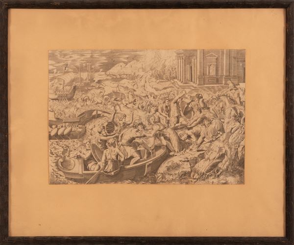 Marcantonio Raimondi - Il rapimento di Elena