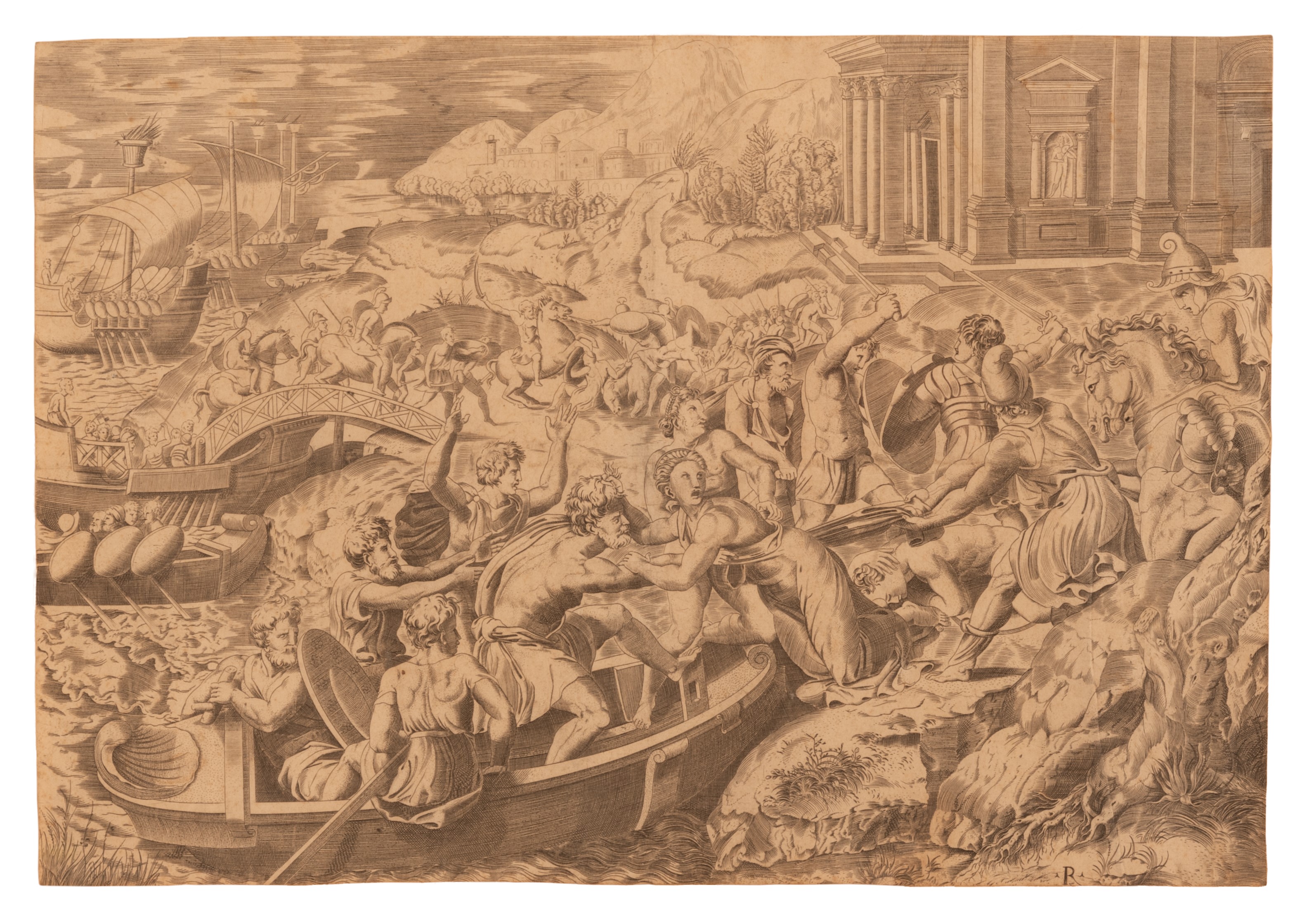 Marcantonio Raimondi - Il Rapimento di Elena