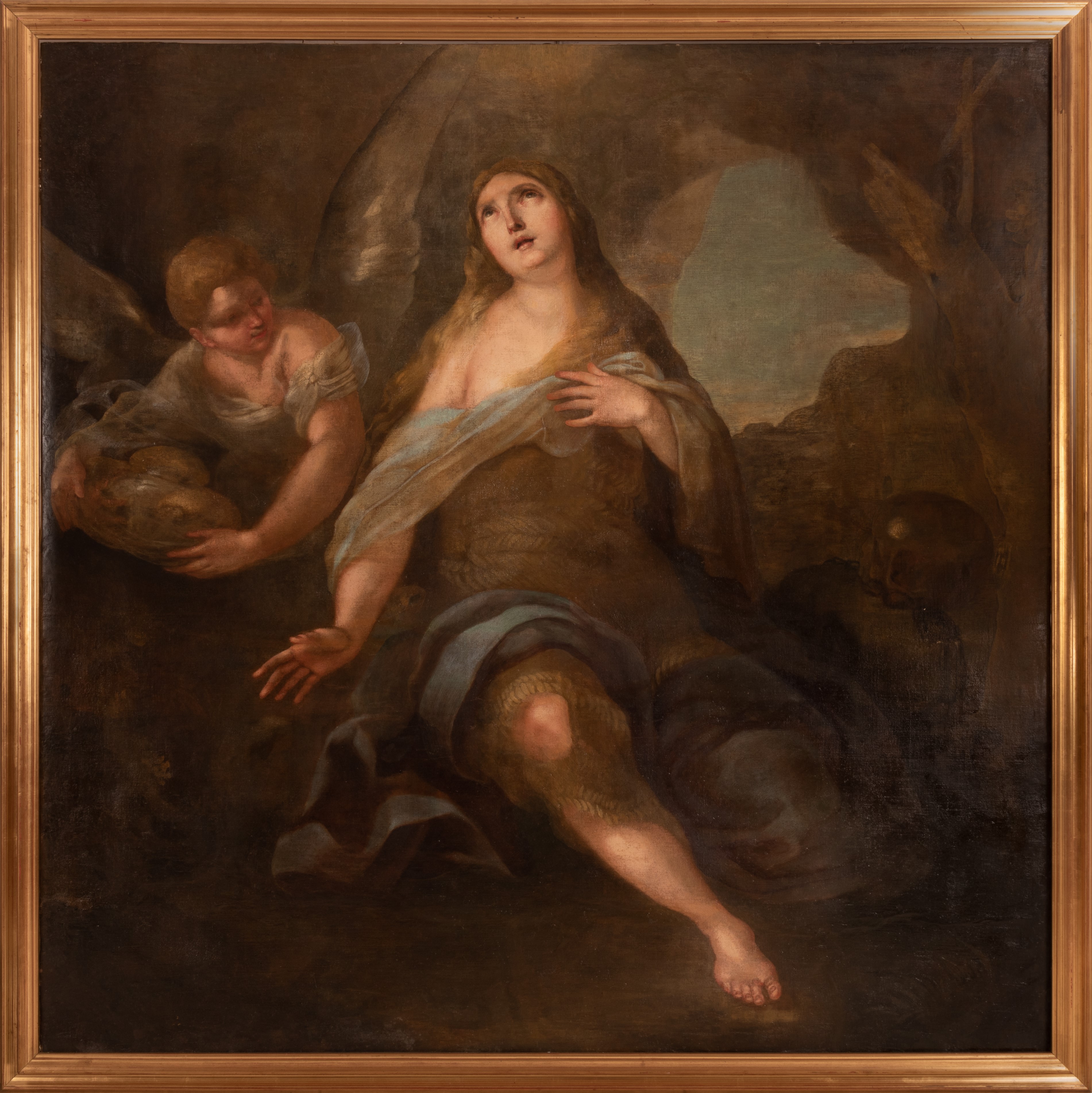 Maddalena penitente visitata dall'angelo