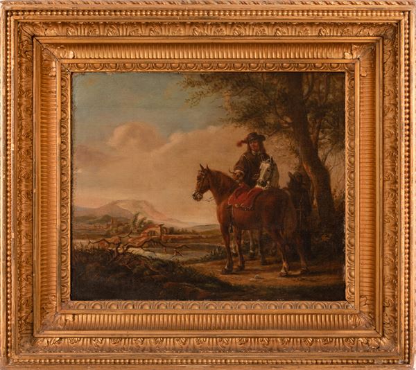 Philips  Wouwerman - Il riposo dei cavalleggeri