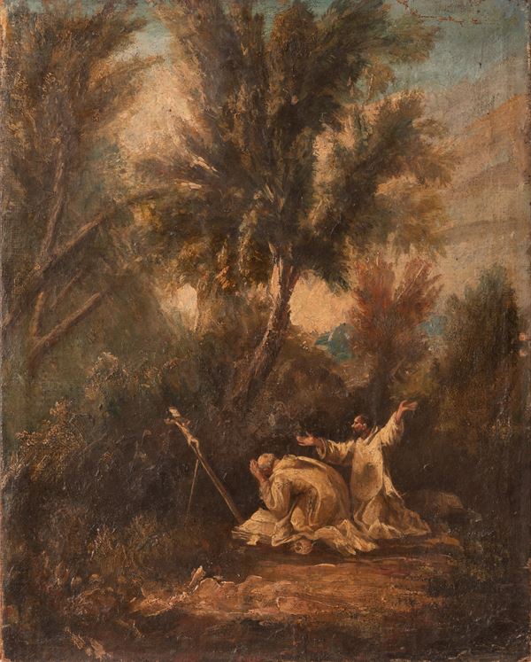 Alessandro Magnasco - Adorazione del crocifisso