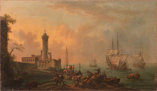 Pierre Joseph Wallaert - Navi nel porto