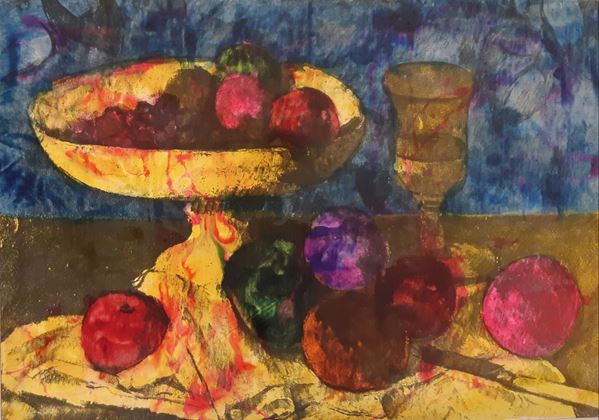 Mario Schifano : Omaggio a Cezanne  (1979)  - Smalto su tela emulsionata - Asta Arte Moderna e Contemporanea - Gliubich Casa d'Aste