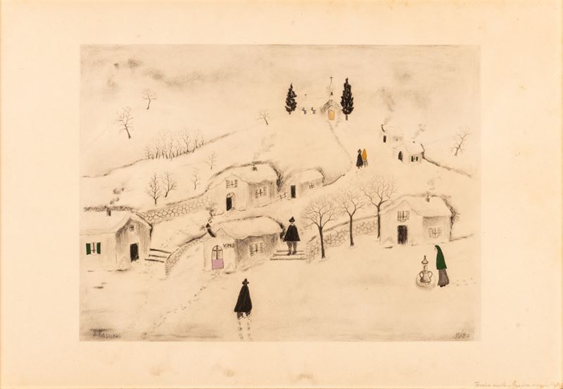 Umberto Buscioni - Uomini nella Neve