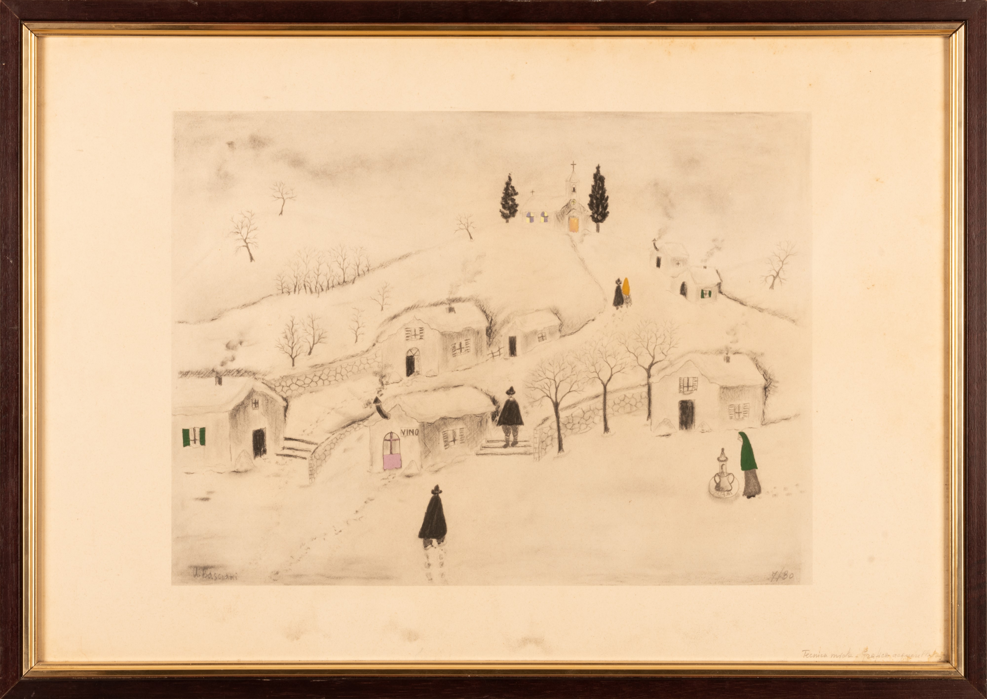 Umberto Buscioni - Uomini nella Neve