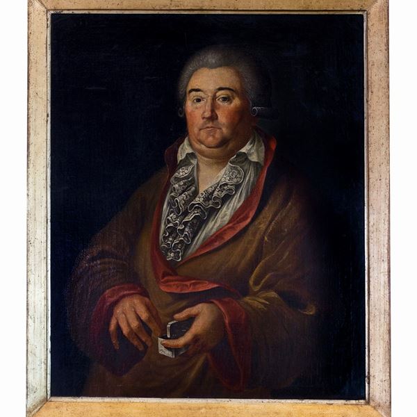 Pittore austriaco della seconda met&#224; del XVIII secolo - Ritratto di uomo con tabacchiera
